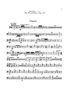 Die Waldtaube, B.198 Op.110: Schlagzeugstimmen by Antonín Dvořák