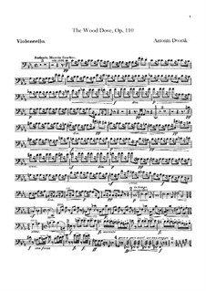 Die Waldtaube, B.198 Op.110: Cellostimme by Antonín Dvořák