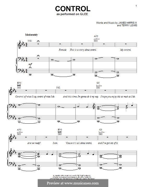 Control: Für Stimme und Klavier (oder Gitarre) by James Samuel Harris III, Terry Lewis