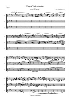 Fifteen easy clarinet trios: Vollsammlung by folklore, David W Solomons