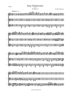 Fifteen easy clarinet trios: No.9 The King's joy by folklore, David W Solomons