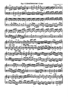 Sonatina No.1, Ор.1: Sonatine Nr.1 by Ksardas