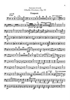 Othello, B.174 Op.93: Schlagzeugstimmen by Antonín Dvořák