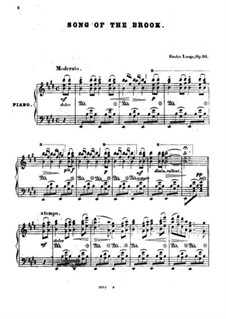 Lieder von Franz Schubert, Op.90: Song of the Brook by Gustav Lange