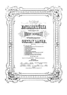 Fantasiestücke nach Liedern von R. Shumann, Op.124: Nr.10 Waldesgespräch by Gustav Lange