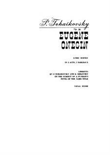 Vollstandige Oper: Klavierauszug mit Singstimmen by Pjotr Tschaikowski