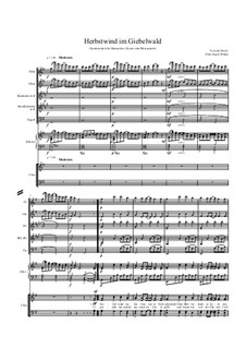 Herbstwind im Giebelwald: Partitur by Hans-Jürgen Philipp