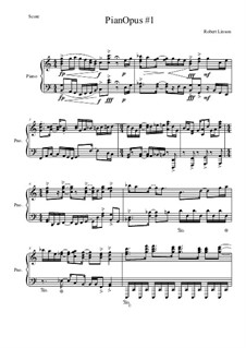 Piano Opus No.1: Teil I by Robert Linson