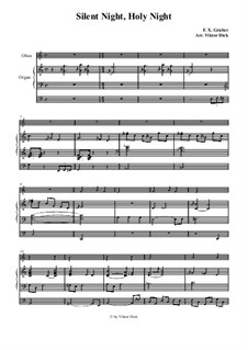 For solo instrument and organ: Für Oboe und Orgel by Franz Xaver Gruber