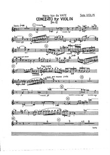 Concerto No.2 for Violin and Orchestra: Perts by Nancy Van de Vate