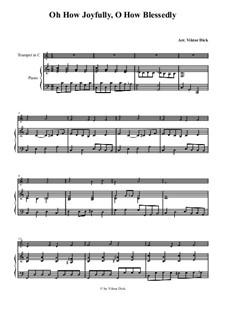 O du fröhliche: Für Trompete in C und Klavier by folklore