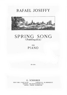 Frühlingslied: Für einen Interpreten by Rafael Joseffy