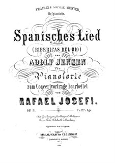 Sieben Gesänge für Stimme und Klavier, Op.21: Nr.6 Am Ufer des Flusses by Adolf Jensen