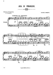Tre giorni son che Nina: Für Klavier by Giovanni Battista Pergolesi