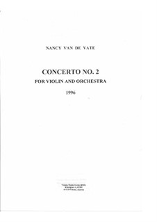 Concerto No.2 for Violin and Orchestra: Vollpartitur by Nancy Van de Vate