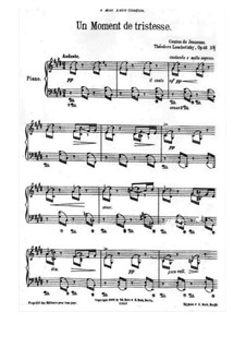 Contes de Jeunesse, Op.46: No.4 Un moment de tristesse by Theodor Leschetizky