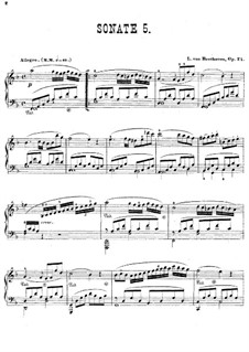 Sonate für Violine und Klavier Nr.5 'Frühling', Op.24: Version für Klavier by Ludwig van Beethoven