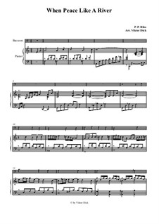Wenn Friede mit Gott: Für Fagott und Klavier by Philip Paul Bliss