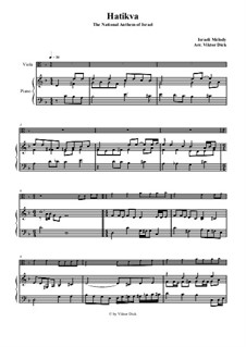 HaTikwa: Für Bratsche und Klavier by folklore