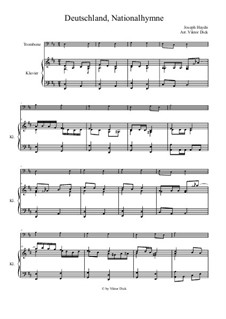 Österreische Nationalhymne, Hob.XXVIa/43: Für Posaune und Klavier by Joseph Haydn