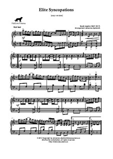 Elite Syncopations: Easy version by Scott Joplin