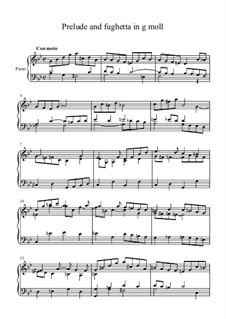 Prelude and fughetta in G minor: Prelude and fughetta in G minor by Gregory Deriugin