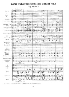 Marsch Nr.3: Vollpartitur by Edward Elgar