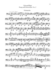 Marsch Nr.3: Cellosstimme by Edward Elgar