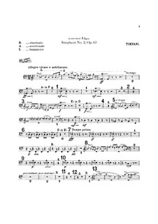 Sinfonie Nr.2 in Es-Dur, Op.63: Schlagzeugstimmen by Edward Elgar