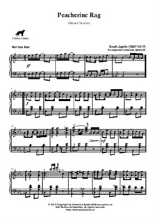 Peacherine Rag: Masterversion by Scott Joplin