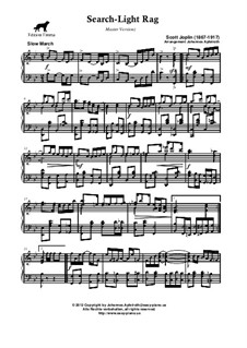 Searchlight Rag: Masterversion by Scott Joplin