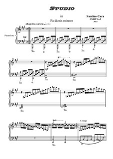 Studies for Piano, CS002: No.2 in F sharp minor by Santino Cara