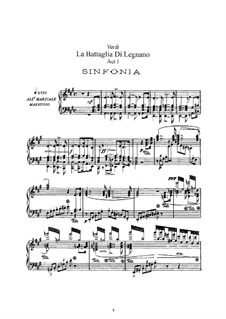 Die Schlacht von Legnano: Bearbeitung für Solisten, Chor und Klavier by Giuseppe Verdi