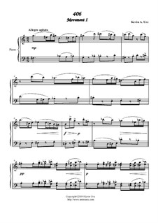 406 for Solo Piano: 406 for Solo Piano by Kevin Ure