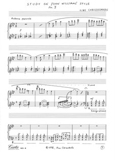 Three Studies on John Williams’ style: Nr.3 by Ilias Chrissochoidis