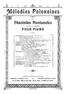 L'Alouette, Op.2: Bearbeitung für Klavier by Stanisław Moniuszko