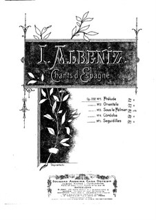 Chants d'Espagne, Op.232: Nr.1 Präludium by Isaac Albéniz