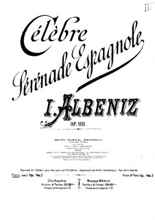 Spanische Serenade, Op.181: Für Klavier by Isaac Albéniz