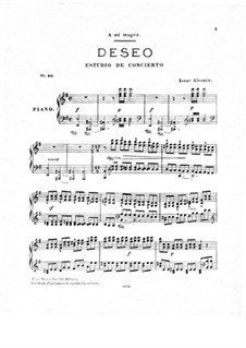 Deseo, Op.40: Für einen Interpreten by Isaac Albéniz