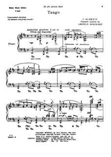 Nr.2 Tango: Für Klavier by Isaac Albéniz