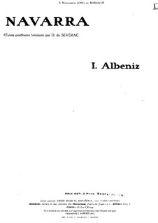 Navarra: Für Klavier by Isaac Albéniz