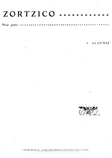 Zortzico: Für Klavier by Isaac Albéniz