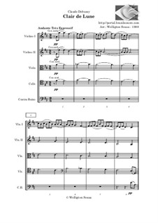 No.3 Clair de lune: Streichquartett by Claude Debussy
