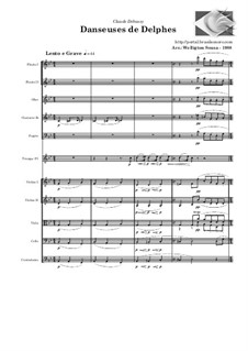 Nr.1 Tänzerinnen Delphis: For chamber orchestra by Claude Debussy