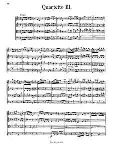 Streichquartett Nr.3 in F-Dur: Vollpartitur by Johann Georg Albrechtsberger