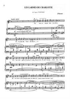 Werther: Les Larmes de Charlotte by Jules Massenet