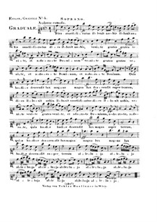 Dies sanctificatus, HV 61: Vocal parts by Joseph Eybler