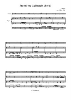 Fröhliche Weihnacht überall: Für Violine und Orgel by folklore