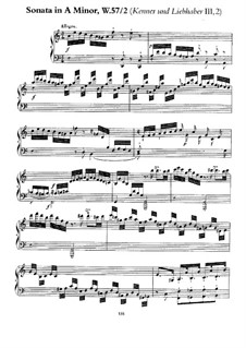 Sammlung III, Wq 57: Sonate Nr.1 in a-Moll by Carl Philipp Emanuel Bach