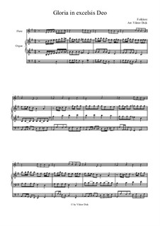 Gloria in Excelsis Deo: Für Flöte und Orgel by folklore